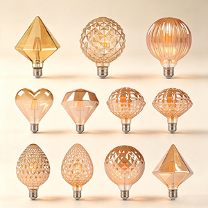 Bombilla <span class=keywords><strong>LED</strong></span> de Filamento Vintage E27, Estilo Edison Retro, Vidrio Ámbar, 2700K, Luz Blanca Cálida, Alto CRI, para Decoración del Hogar - Product Image 1