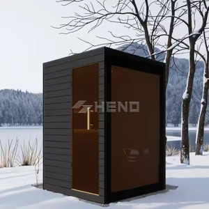 Sauna Tradicional de Lujo para 2-4 Personas, Sauna Interior de Madera Sólida con Calefacción por Estufa - Product Image 4