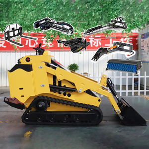 Gratis pengiriman murah 320kg 360kg 380kg Mini Garden <span class=keywords><strong>Loader</strong></span> Track Mini Skid Steer <span class=keywords><strong>Loader</strong></span> - Product Image 4