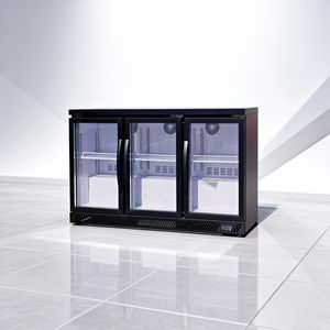 Enfriador de <span class=keywords><strong>Cerveza</strong></span> de Triple Puerta, Nevera de Bar con Puerta de Vidrio, Enfriador de Botellas Bajo Mostrador - Product Image 2