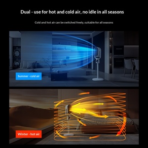 Indoor Space Warmer Modern White Portable Heater Adjustable Height Efficient Heating Home Office Heater - Product Image 2