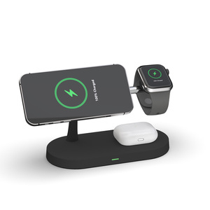 Cargador Inalámbrico 3 en 1 de Carga Rápida de 15w con Luz Nocturna, Cargador Magnético para Reloj Inteligente, Soporte para iPhone, Superventas - Product Image 5