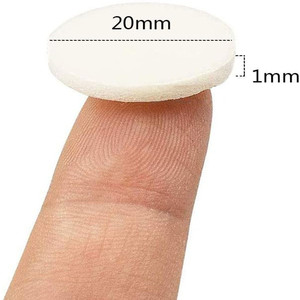 Adhesivo para Soporte de Mecha de Vela, 20 mm de Diámetro, 1 mm de Grosor, Adhesivo de Doble Cara para Velas en Recipientes - Product Image 1