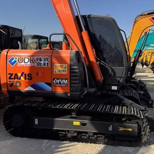Miniexcavadora Usada de Marca Reconocida Japonesa HITACHI ZX70 Zaxis 70, Excavadora de 7 Toneladas, 60, 6 Toneladas, 50, 5 Toneladas, Excavadora de Orugas en Buen Estado - Product Image 5