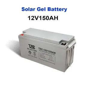 Batería de GEL de almacenamiento de energía solar 12V 100Ah 120Ah 150Ah 200Ah 250Ah Baterías de plomo ácido selladas AGM de ciclo profundo