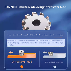 Testa di Fresatura CNC ASRF12 Personalizzata, Efficiente e Veloce, Testa di Fresatura EXN03 per Centro di Lavorazione, Testa di Fresatura con Disco di Taglio Grande - Product Image 6