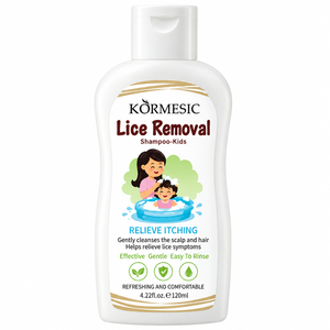 Shampoo anti-poux KORMESIC <span class=keywords><strong>pour</strong></span> enfants, extrait de plantes, purification du cuir chevelu, doux, 120 ml, vente en gros, étiquette privée personnalisée - Product Image 3