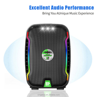 Enceintes de karaoké portables sans fil DP-682 GD-932 6,5 8 pouces avec micro intégré, USB, Aux, LED RGB pour extérieur, 30-50W