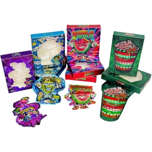 Ensemble <span class=keywords><strong>de</strong></span> sacs refermables en mylar holographique, debout, avec fermeture éclair, résistant à l'humidité, pour <span class=keywords><strong>chewing</strong></span>-<span class=keywords><strong>gum</strong></span> et nourriture pour animaux <span class=keywords><strong>de</strong></span> compagnie, avec logo personnalisé - Product Image 3