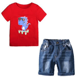 Vêtements en gros en stock d'usine : Ensembles chemises et jeans en denim pour bébés garçons - Product Image 5