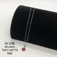 XUPING Nieuwe 14k Goudkleurige Geëmailleerde Aardbei Kersen Fruit Charm Verstelbare Ketting Parel Geknoopte Schattige Dames Sieraden