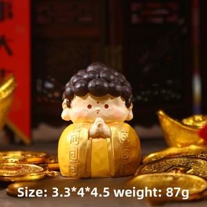Caja Misteriosa de Resina Artística Pintada a Mano con Diseño de Hada Linda que Realiza Todos Tus Deseos, <span class=keywords><strong>Dios</strong></span> de la Riqueza, Fu Lu Shou, Buda - Product Image 6