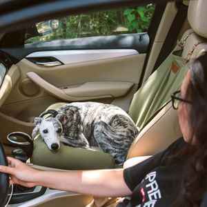Reise-Nackenkissen Sicherheit Rücksitz Großer Hund Autositz Bett Schachbrett Lounge Wasserdichte Hunde-Hängematte Autositzbezug Erweiterungsmatte - Product Image 4