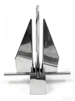 Ancre Danforth en acier inoxydable 316 de 1,5 kg, surface polie miroir, anti-corrosion, pièce de rechange pour bateau