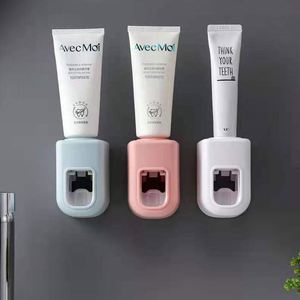 Hot-Selling Wall-Mounted Automatic <b>Toothpaste</b> Dispenser Squeezer Toothbrush <b>Holder</b> Kitchen Bathroom - Product Image 2