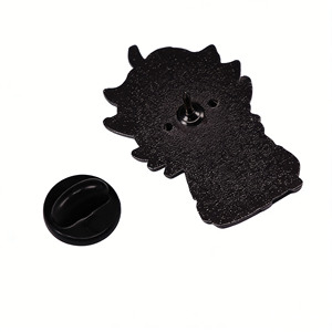 Broche en émail Anime <span class=keywords><strong>Black</strong></span> <span class=keywords><strong>Clover</strong></span>, adorable démon Asta Chibi, badge de revers en métal, objet de collection pour la décoration de sacs à dos et de vêtements - Product Image 4