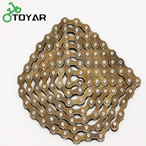 Toyar – chaîne de vélo <span class=keywords><strong>antirouille</strong></span>, sport, autre vtt, 114 maillons, accessoire de cyclisme, simple vitesse - Product Image 1