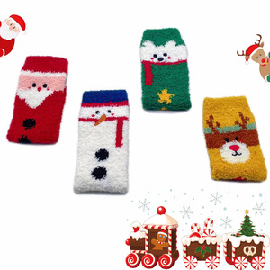 Bajo MOQ logotipo personalizado mujeres invierno esponjoso <span class=keywords><strong>dormir</strong></span> felpa calcetines lindo suave grueso cálido borroso algodón/Spandex/poliéster Color personalizado - Product Image 5