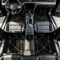 Tapis de sol automobiles – Vente en gros usine – Lot de 4 tapis universels pour voiture – Tapis épais antidérapants à motif géométrique – Convient aux berlines et aux SUV