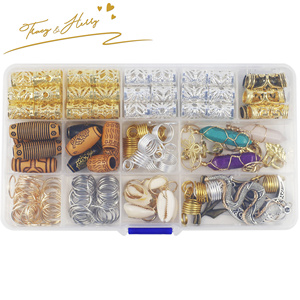 Ensemble de boucles pour filles tressées, 15 pièces, boucle ajustable, métal, verrou, boucles, couleurs mélangées, fait à la main, pour cheveux - Product Image 2