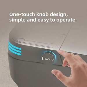 Inodoro Inteligente Digital Moderno P-Trap Factory con Calentador de Asiento y Tanque Sifónico Avanzado - Product Image 4