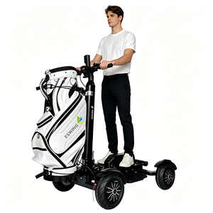 4 Tekerlekli Golf Scooter'ı 2400W Elektrikli Golf Arabası 48V 20Ah Lityum Pil ve Koltuklu Pnömatik Lastikler OEM - Product Image 2