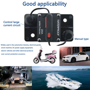 Disjoncteur Audio stéréo pour bateau Auto, 30 — 300 A, prise de réinitialisation manuelle, 50A, pour <span class=keywords><strong>voiture</strong></span> - Product Image 6