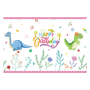 Ensemble de vaisselle jetable pour fête sur le thème du dinosaure rose, 60-80 pièces, décorations d'anniversaire pour enfants, célébration sur le thème des dinosaures - Product Image 4