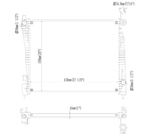 Pièces du système de refroidissement automobile Réservoir d'eau de radiateur en plastique en aluminium pour Jeep Grand Cherokee Radiateur de camion OEM 55038001AG - Product Image 6