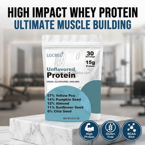Proteína Vegetal Orgánica Vegana en Polvo (Haba, Arroz y Nuez de Pili) |   Sin Lácteos ni Soya, Sin OMG, Nutrición Deportiva, OEM a Granel - Product Image 1