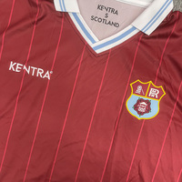 Kaos Jersey Sepak Bola Streetwear Custom Retro Stripe Sublimasi Print Jersey Sepak Bola Pria