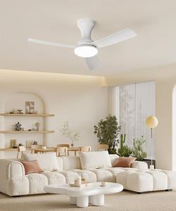 Ventilador de Techo Inteligente Moderno con Luz - Control por Aplicación/Control Remoto, 42 Pulgadas, 3 Aspas, LED Regulable, Motor de CC Silencioso y de Bajo Consumo, 6 Velocidades - Product Image 4