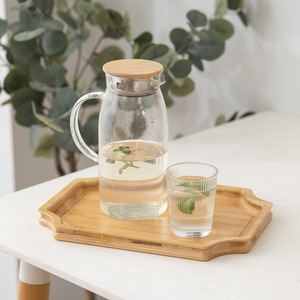 Factory direct sales of bamboo <b>tea</b> <b>trays</b>, <b>tea</b> sets, solid wood <b>trays</b>, fruit, snack, and dried fruit plates, bedside water cups, - Product Image 2