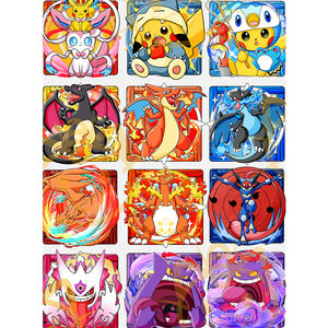 Aimants promotionnels en acrylique personnalisés style trois couches PY 2.0, aimants de réfrigérateur en acrylique, merchandising Pokémon, cadeau pour bébé, jeu de société - Product Image 4