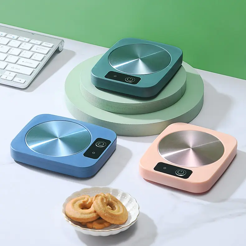 Новый дизайн 2021, нагревательная подушка для чашки Doyoung, портативная умная USB-чашка для кофе, нагреватель для чашки с крышкой для чашки и ложкой для подарка