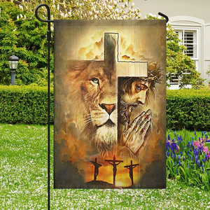 Bandera de Jardín del Sagrado Corazón de Jesús al por Mayor, Fe, Esperanza, Gracia, Paz, Regalo Decorativo Cristiano de Pascua, Bandera Pequeña para Jardín o Casa - Product Image 5