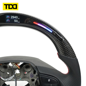 พวงมาลัยคาร์บอนไฟเบอร์แท้ TDD พร้อมไฟ LED สำหรับรถยนต์ฮุนได ทูซอน - Product Image 4