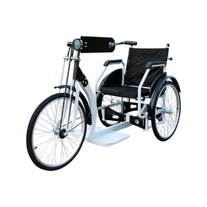 Hand Cranked Folding Tricycle 170cm Steel Alloy Mobility Aid For Elderly And Disabled - Product Image 1