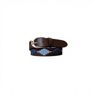 Cinturones de cuero puro estilo vintage para hombre, diseños personalizables, ecológicos, 100% cuero, cinturones de polo de último diseño. - Product Image 2