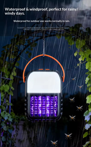 Lampe anti-moustiques solaire LED rechargeable par USB, intérieur et extérieur, batterie à semi-conducteurs, matériau ABS, pour le camping - Product Image 5