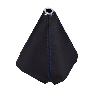 Universal Leather Gear Shift Dust Cover Black Shiny Car <b>Interior</b> <b>Accessory</b> Knob Protection - Product Image 3