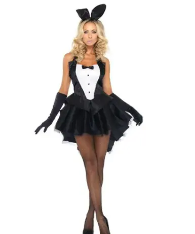 Halloween Kostuum Thema Rave Tv Film Kostuums Homme Bunny Jumpsuit Nederlands Exotische Rol Spelen Konijnenkostuum