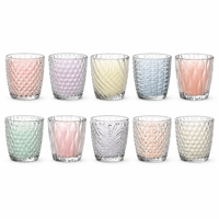 Support de bougie chauffe-plat en verre sculpté de 9 cm, en verre sodocalcique lourd, 10 motifs, vente en gros d'usine, approvisionnement en vrac