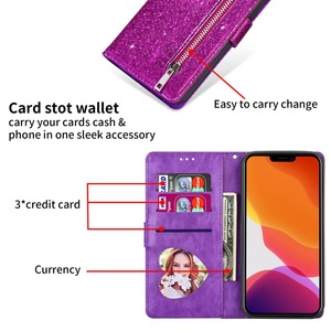Étui portefeuille en cuir PU avec fermeture éclair, étui de protection pour <span class=keywords><strong>téléphone</strong></span> portable <span class=keywords><strong>Huawei</strong></span> Y6 Y7 <span class=keywords><strong>P</strong></span> <span class=keywords><strong>Smart</strong></span> Plus (<span class=keywords><strong>2019</strong></span>) - Product Image 3