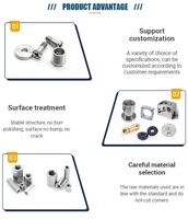 Komponen mesin aluminium anodisasi CNC komponen presisi kustom untuk robot elektronik dan Mesin Industri