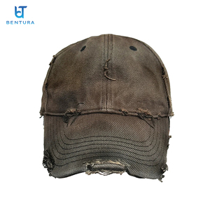 Gorra de Béisbol BENTURA Personalizada con Logotipo, Estilo Hip Hop para Hombre, Vintage, con Visera Curva, Lisa, Ajustada, Lavada, Desgastada, de Algodón de Alta Calidad - Product Image 3