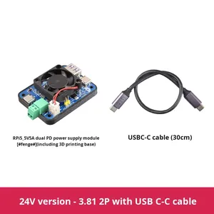 Dedicated <span class=keywords><strong>Raspberry</strong></span> <span class=keywords><strong>Pi</strong></span> 5 modul daya 5V5A Dual PD modul elektronik dan kit dengan <span class=keywords><strong>9</strong></span>-24v tegangan lebar Input Dual Output - Product Image 6