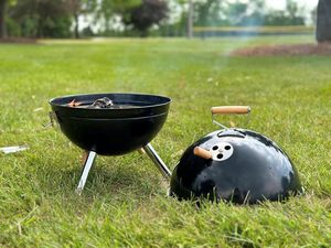 New Design <strong>Mini</strong> Size Easy to Move Smoker Portable Spherical Barbecue <strong>Grill</strong> for <strong>Charcoal</strong> Cooking - Product Image 3