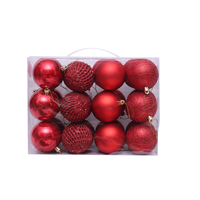 Boules de Noël décoratives personnalisées en plastique, directement de l'usine
