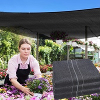 Nouveau matériau HDPE noir serre pare-soleil filet pour l'agriculture 30%-90% filet d'ombrage horticole